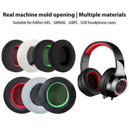 2pcs Mesh Replacement Earpads For EDIFIER HECATE G4(Black Green) by bashfashion