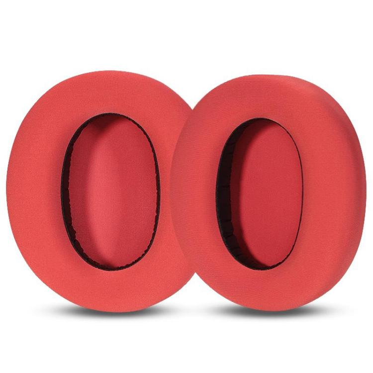 2pcs Ice Silk Cloth Replacement Earpads For EDIFIER W820NB / Free Pro / K820NC(Red) by bashfashion