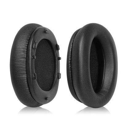 2pcs Protein Leather Snap-on Replacement Earpads For EDIFIER W800BT PLUS(Black) by bashfashion