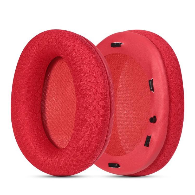 2pcs Mesh Snap-on Replacement Earpads For EDIFIER W800BT PLUS(Red) by bashfashion