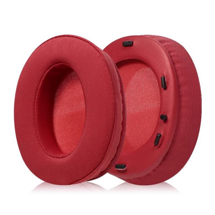 2pcs Ice Feeling Gel Cloth Snap-on Replacement Earpads For EDIFIER W800BT PLUS(Red) by bashfashion