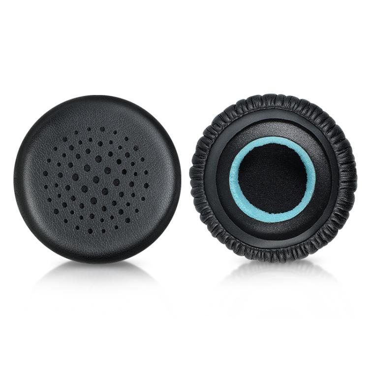 2pcs Protein Leather Replacement Earpads For EDIFIER H690 / W570BT / W670BT / H690P(Black) by bashfashion
