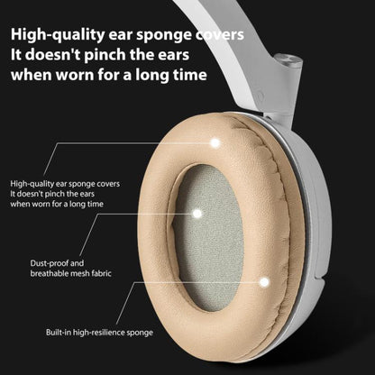 2pcs Protein Leather Replacement Earpads For EDIFIER H840 / H841P / K830 / G3 / K5000 / K6500(Apricot) by bashfashion