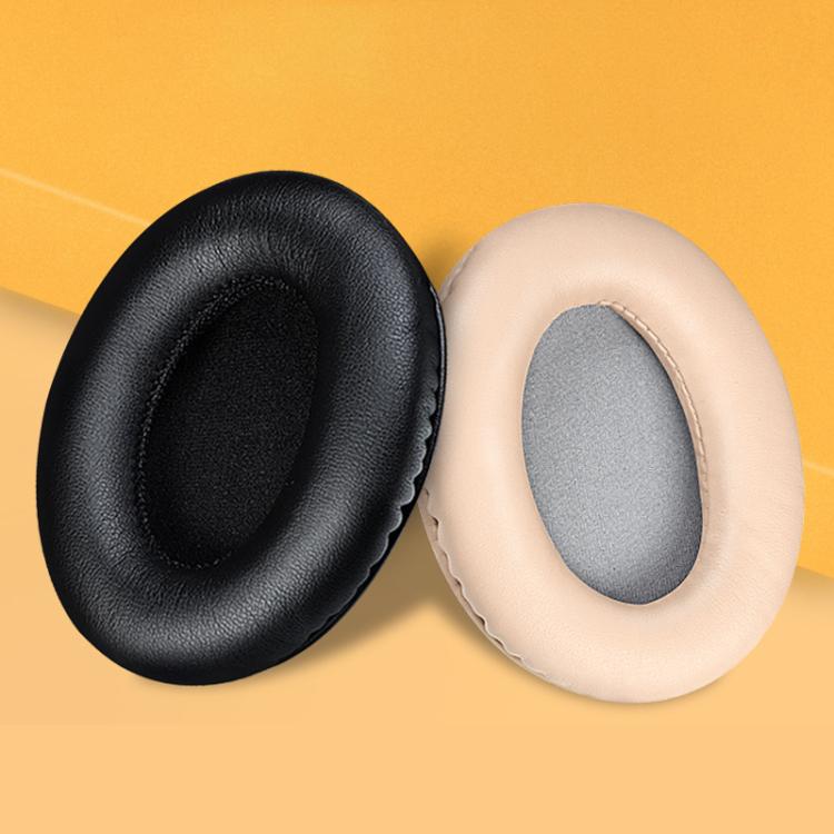 2pcs Protein Leather Replacement Earpads For EDIFIER H840 / H841P / K830 / G3 / K5000 / K6500(Black) by bashfashion