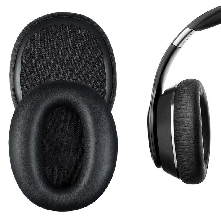 2pcs Lambskin Replacement Earpads For EDIFIER W820BT(Black) by bashfashion