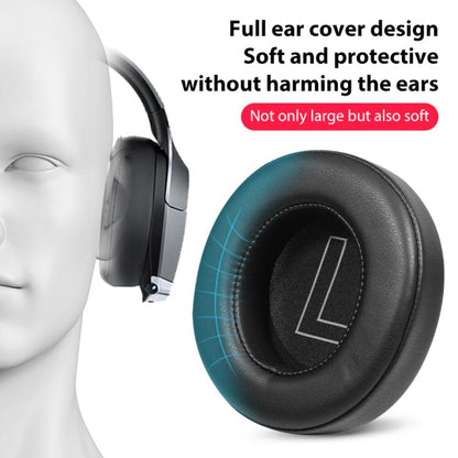 1 Pair Protein Leather Replacement Earpads For EDIFIER HECATE GX(Black) by bashfashion