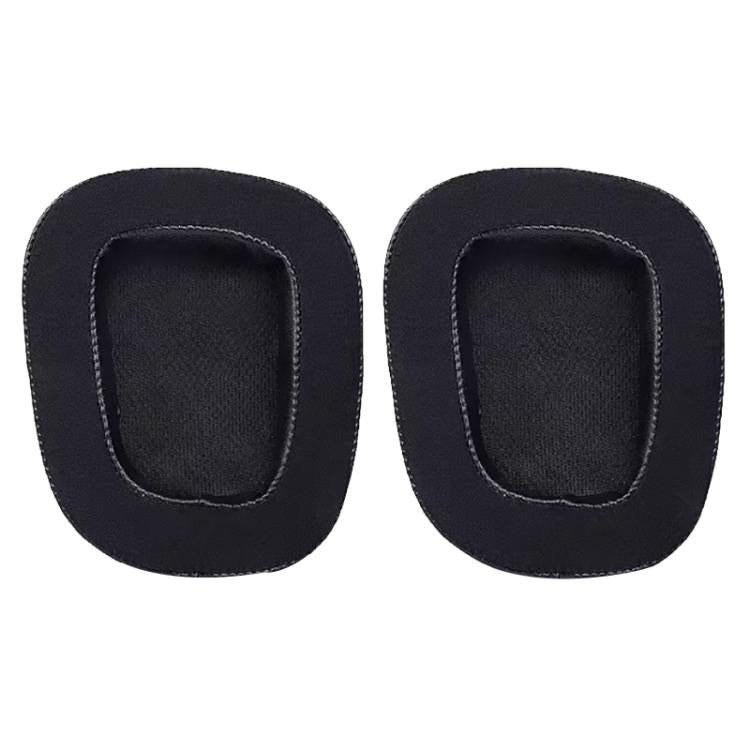 2pcs Insert Replacement Earpads For Logitech G533 / G633 / G635 / G933 / G935, Material:Protein Leather and Ice Silk Fabric(Black) by bashfashion