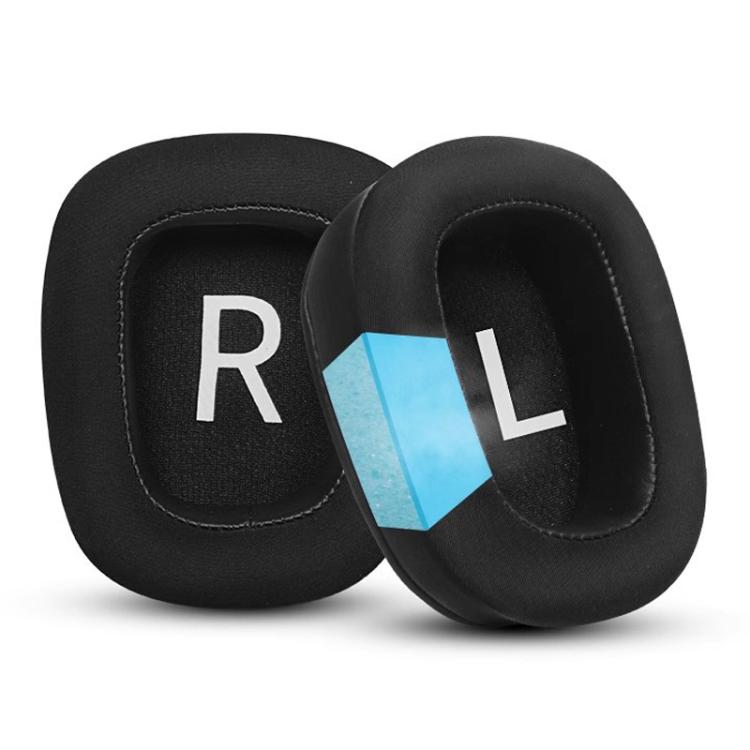 1 Pair Printing Insert Replacement Earpads For Logitech G533 / G633 / G635 / G933 / G935, Material:Protein Leather and Ice Silk Fabric(Black Mesh) by bashfashion