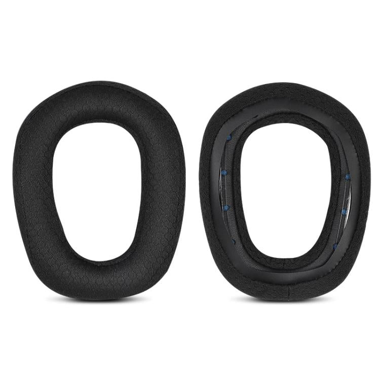 1 Pair Insert Replacement Earpads For Logitech G435, Material:Football Net Fabric(Black) by bashfashion