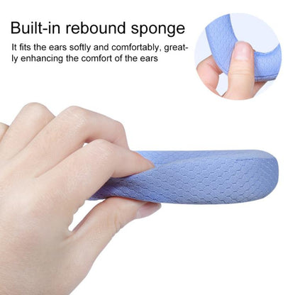 1 Pair Insert Replacement Earpads For Logitech G435, Material:Football Net Fabric(Black) by bashfashion