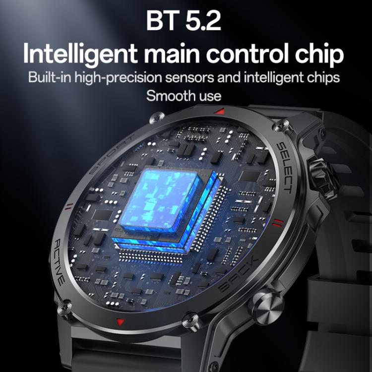 Yesido IO31 1.43 inch AMOLED Screen Smart Watch Support BT Call / Heart Rate(Black) by Yesido