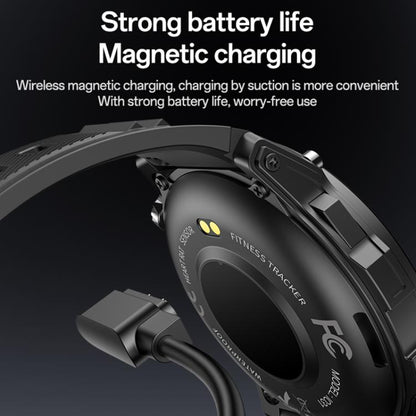 Yesido IO31 1.43 inch AMOLED Screen Smart Watch Support BT Call / Heart Rate(Black) by Yesido