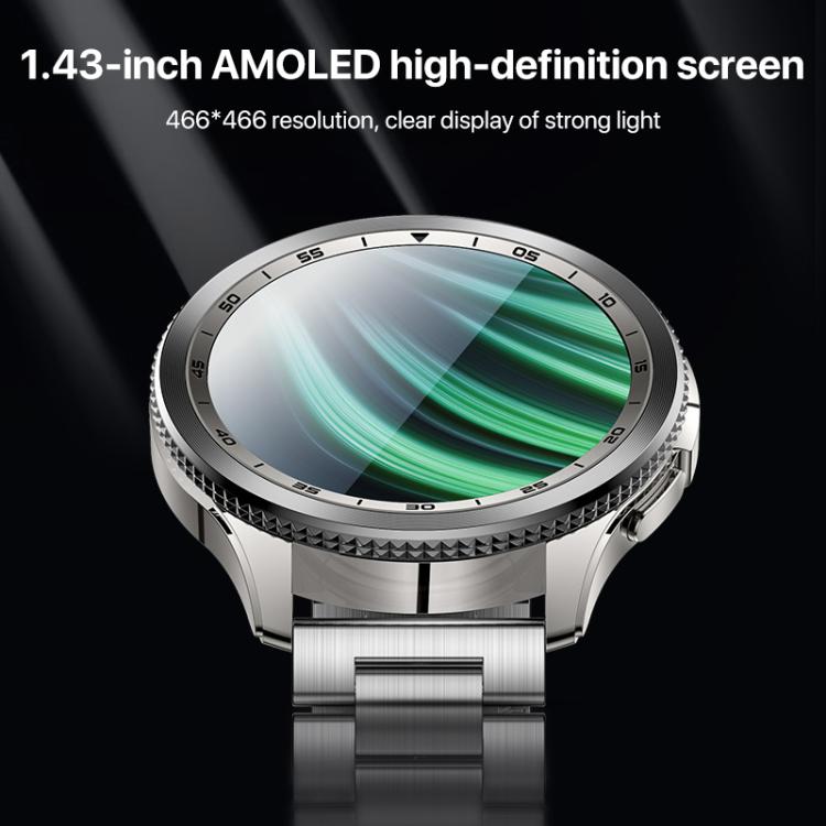 Yesido IO34 1.43 inch AMOLED Screen Metal Smart Watch Support BT Call(Grey) by Yesido