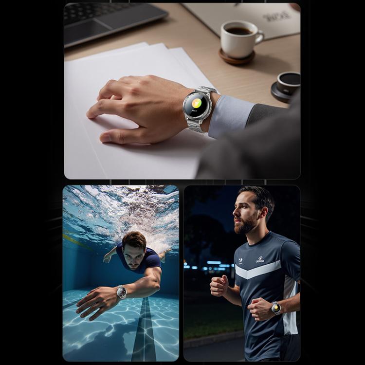 Yesido IO34 1.43 inch AMOLED Screen Metal Smart Watch Support BT Call(Grey) by Yesido