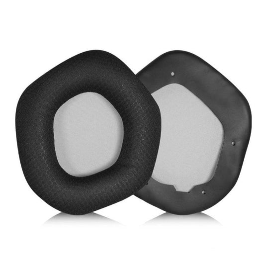 1 Pair Snap-on Replacement Earpads For ASUS ROG Strix7.1, Material:Football Net Fabric(Black Grey) by bashfashion