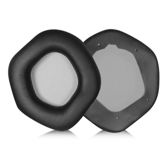 1 Pair Snap-on Replacement Earpads For ASUS ROG Strix7.1, Material:Protein Leather(Black Grey) by bashfashion
