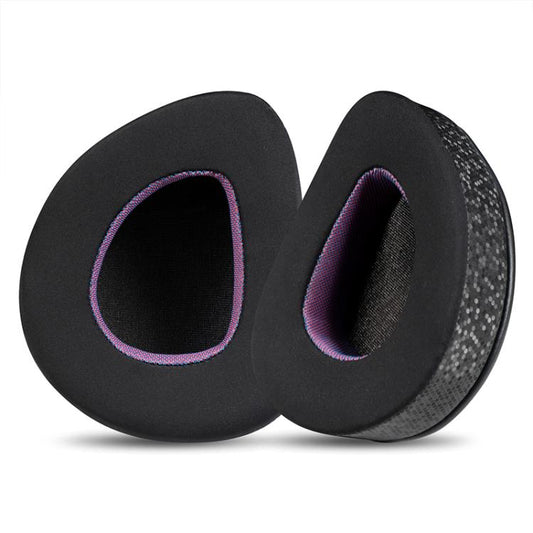 2pcs Insert Replacement Earpads For ASUS ROG Delta S, Material:Ice Leather Fabric(Black Purple) by bashfashion