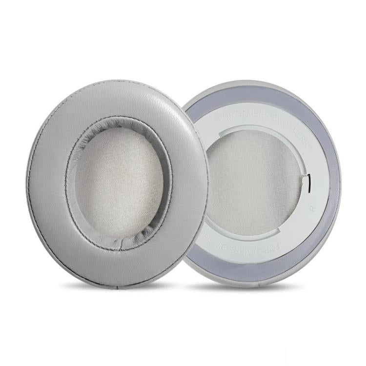 1 Pair Rotating Snap-on Replacement Earpads For Razer Kraken Pro V2, Material:Lambskin(Grey) by bashfashion