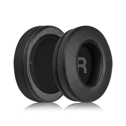 1 Pair Protein Leather Stitching LR Printing Earphone Replacement Earpads Pads For Philips SHP9500(Black) by bashfashion