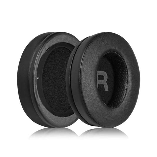 1 Pair Protein Leather Stitching LR Printing Earphone Replacement Earpads Pads For Philips SHP9500(Black) by bashfashion