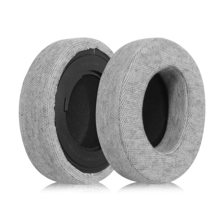 1 Pair Rotating Snap-on Replacement Earpads For Razer Kraken Pro V2, Material:Cotton Fabric(Grey) by bashfashion