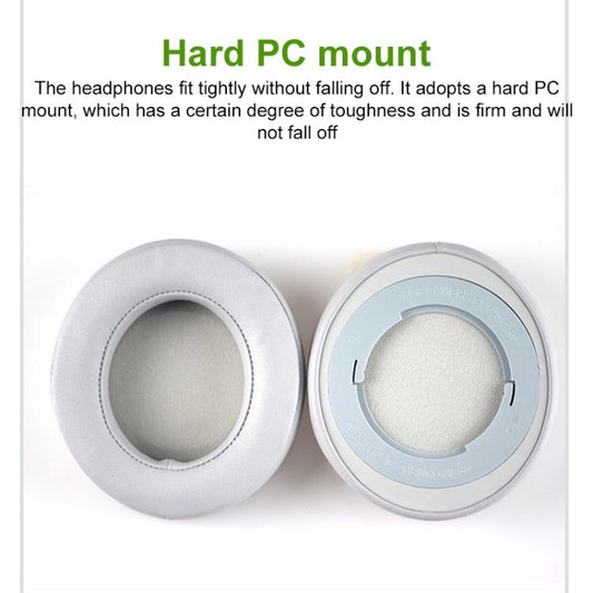 1 Pair Rotating Snap-on Replacement Earpads For Razer Kraken Pro V2, Material:Protein Leather Ice Silk Fabric(Black) by bashfashion