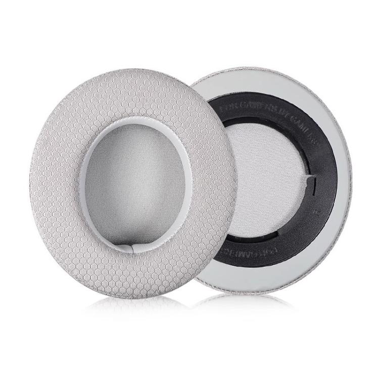 1 Pair Rotating Snap-on Replacement Earpads For Razer Kraken Pro V2, Material:Football Net Fabric(Grey) by bashfashion