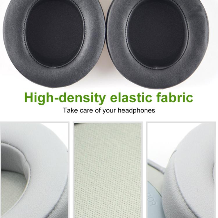 1 Pair Rotating Snap-on Replacement Earpads For Razer Kraken Pro V2, Material:Football Net Fabric(Grey) by bashfashion