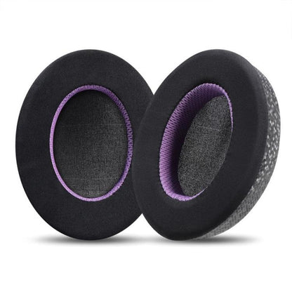 2pcs Insert Replacement Earpads For Razer Standard X / Kraken X / V3 X, Material:Ice Leather Fabric(Black Purple) by bashfashion