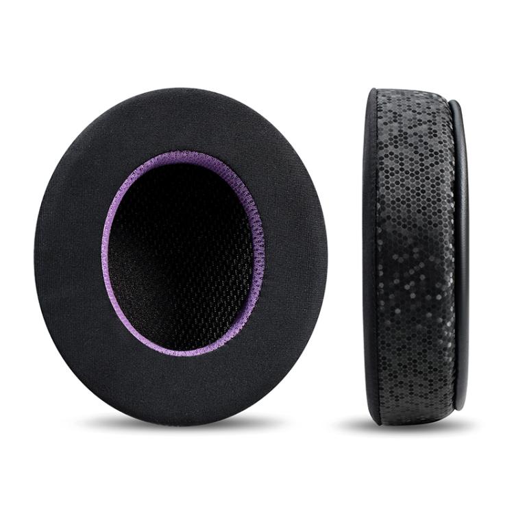 2pcs Insert Replacement Earpads For Razer Standard X / Kraken X / V3 X, Material:Ice Leather Fabric(Black Purple) by bashfashion