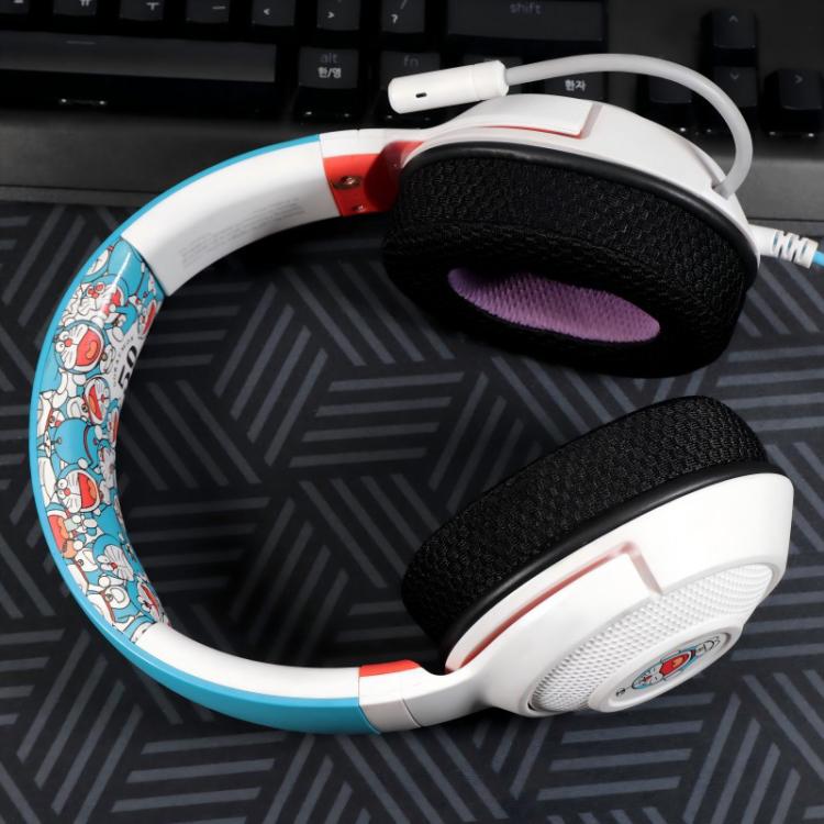 2pcs Insert Replacement Earpads For Razer Standard X / Kraken X / V3 X, Material:Ice Leather Fabric(Black Purple) by bashfashion