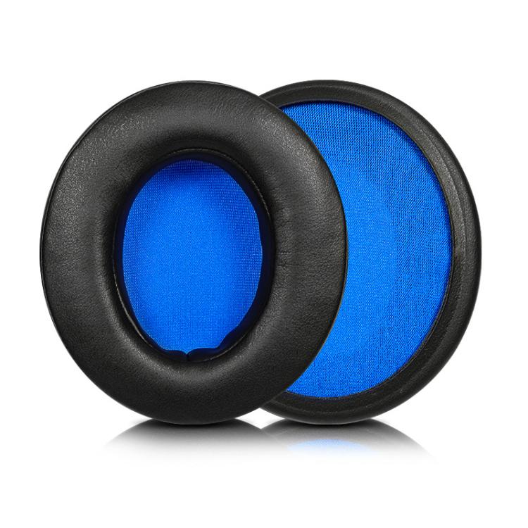 2pcs Insert Replacement Earpads For Razer Standard X / Kraken X / V3 X, Material:Protein Leather(Black Blue) by bashfashion