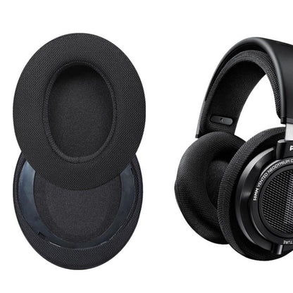 2pcs Lambskin Gold Velvet Earphone Replacement Earpads Pads For Philips SHP9500(Black) by bashfashion