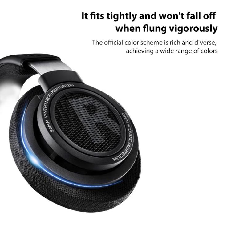 2pcs Lambskin Gold Velvet Earphone Replacement Earpads Pads For Philips SHP9500(Black) by bashfashion