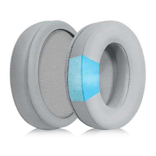 2pcs Insert Replacement Earpads For Razer Standard X / Kraken X / V3 X, Material:Protein Leather and Ice Silk Fabric(Grey) by bashfashion