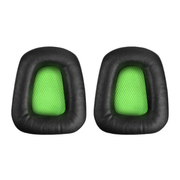 2pcs Insert Replacement Earpads For Razer Electra V1 / V2, Material:Protein Leather(Black Green) by bashfashion