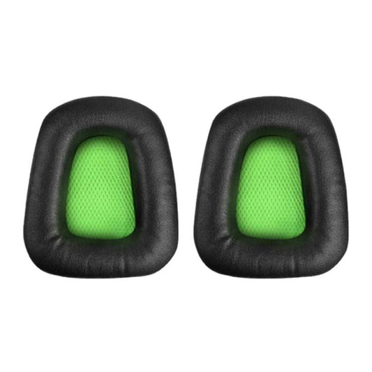 2pcs Insert Replacement Earpads For Razer Electra V1 / V2, Material:Protein Leather(Black Green) by bashfashion