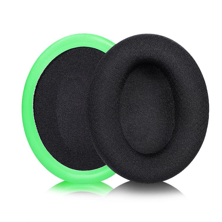 2pcs Insert Replacement Earpads For Razer Kaira, Material:Football Net Fabric(Black Green) by bashfashion