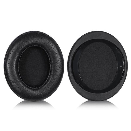 2pcs Lambskin Punching Splicing Earphone Replacement Earpads Pads For Philips SHP9500(Black) by bashfashion