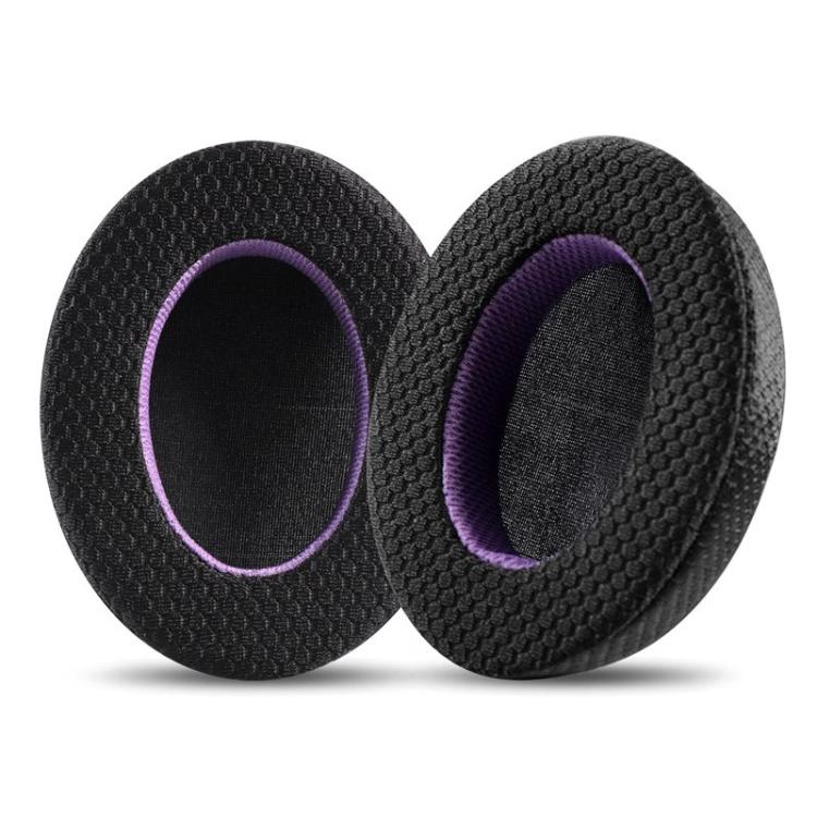 2 Pack Breathable Mesh Earphone Replacement Earpads Pads For Philips SHP9500(Black Purple) by bashfashion