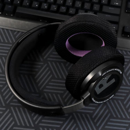 2 Pack Ice Gel Earphone Replacement Earpads Pads For Philips SHP9500(Black Purple) by bashfashion