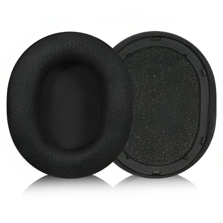 2pcs Push Snap-on Replacement Earpads For Razer BlackShark V2 Pro 2023, Material:Football Net Fabric(Black) by bashfashion
