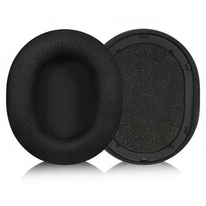 2pcs Push Snap-on Replacement Earpads For Razer BlackShark V2 Pro 2023, Material:Football Net Fabric(Black) by bashfashion