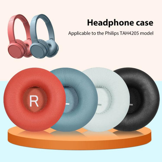 1 Pair Protein Leather Earphone Replacement Earpads Pads For Philips TAH4105(Blue) by bashfashion