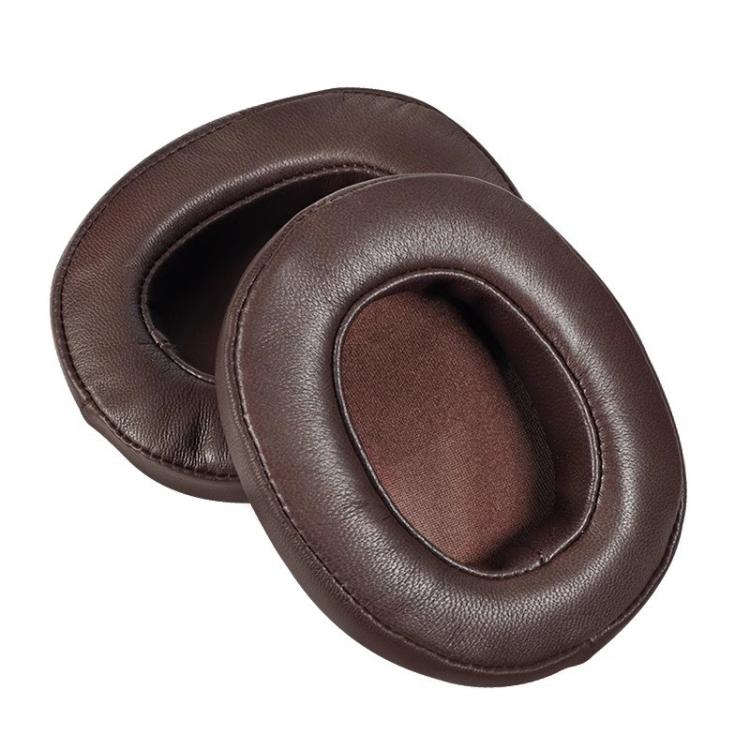 For DENON AH-MM400 2pcs Insert Lambskin Replacement Earpads(Brown) by bashfashion