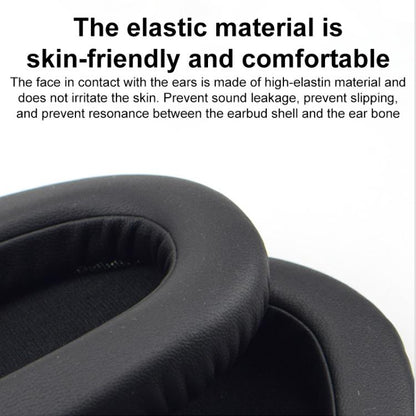 For DENON AH-MM400 2pcs Insert Lambskin Replacement Earpads(Black) by bashfashion