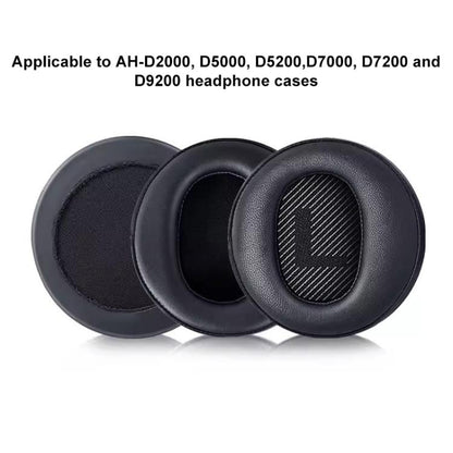 2pcs Insert Replacement Earpads For DENON AH-D2000 / D5000 / D5200 / D7000, Material:Lambskin Perforated(Black) by bashfashion
