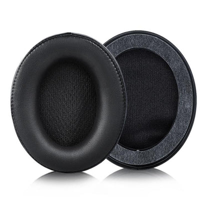 2pcs Push-on Replacement Earpads For DENON AH D1100 / AH-NC800, Material:Protein Leather(Black) by bashfashion