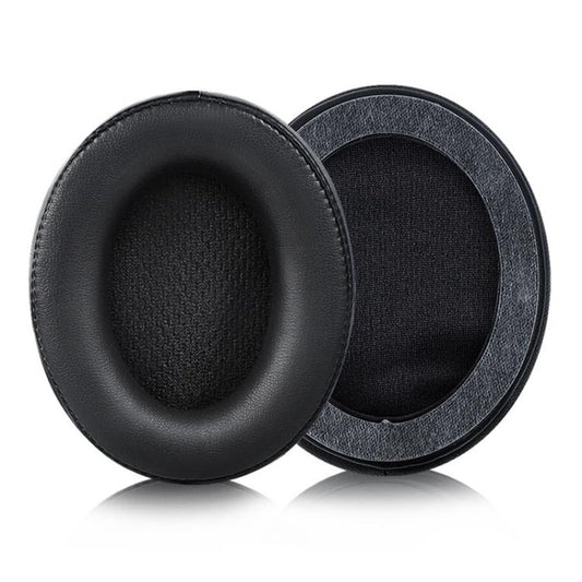 2pcs Push-on Replacement Earpads For DENON AH D1100 / AH-NC800, Material:Protein Leather(Black) by bashfashion