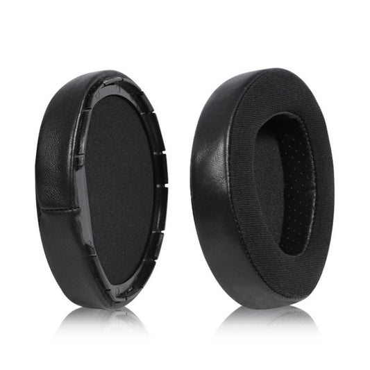 2pcs Snap-on Replacement Earpads For Sennheiser HD700, Material:Lambskin + Flannel Stitching(Black) by bashfashion